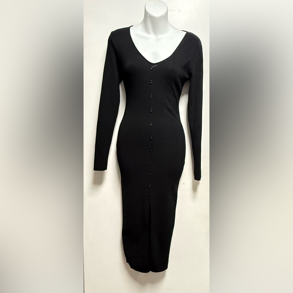 Source Unknown Black Long Sleeve Dress Size S